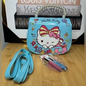 Hello Kitty Floral Blue Kids Bag